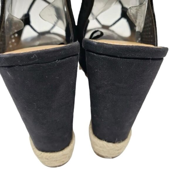 #157 WEDGE Suede Lace Up  Sandals - Picture 5 of 9